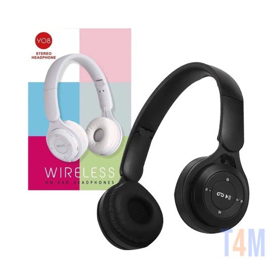 Wireless Headphones Y08 Black